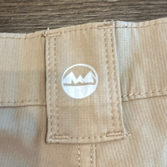Wrangler Tan‎ Athletic Shorts Lightweight Cotton Blend - Picture 3 of 6
